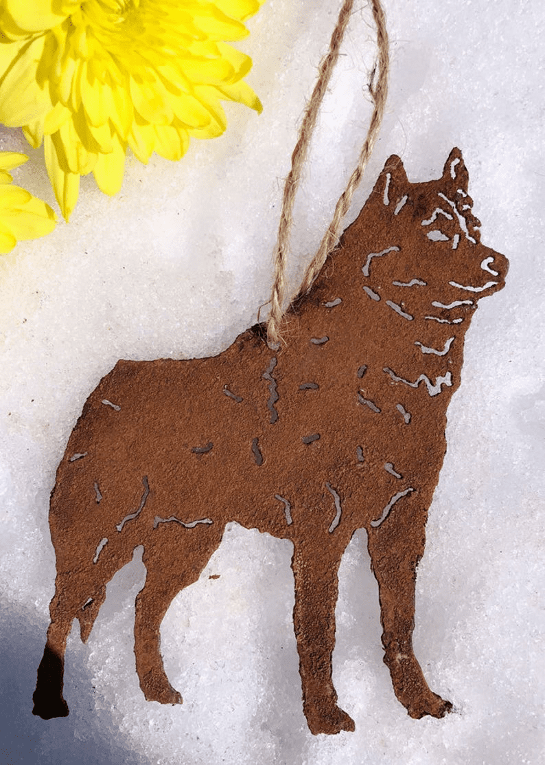 Siberian Husky Plant Stake