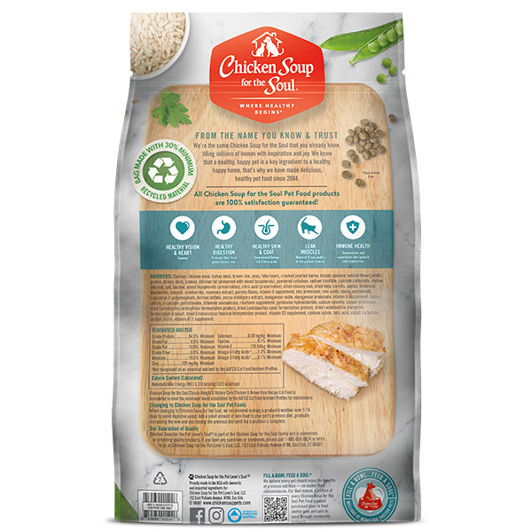 Chicken Soup Mature &amp; Weight Chicken and Brown Rice Cat Food (4.5lb)