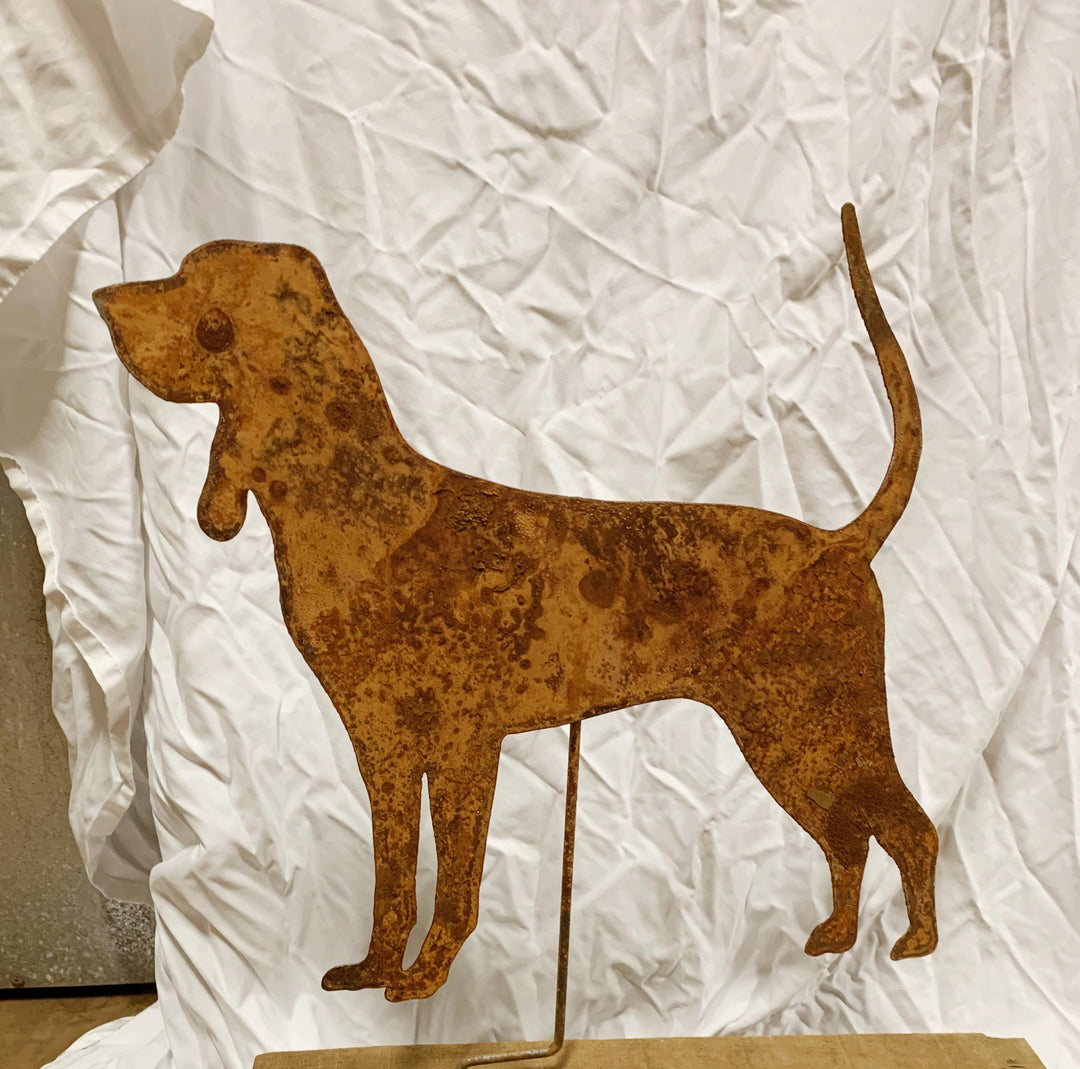 Black and Tan Coonhound Garden Stake or Wall Art