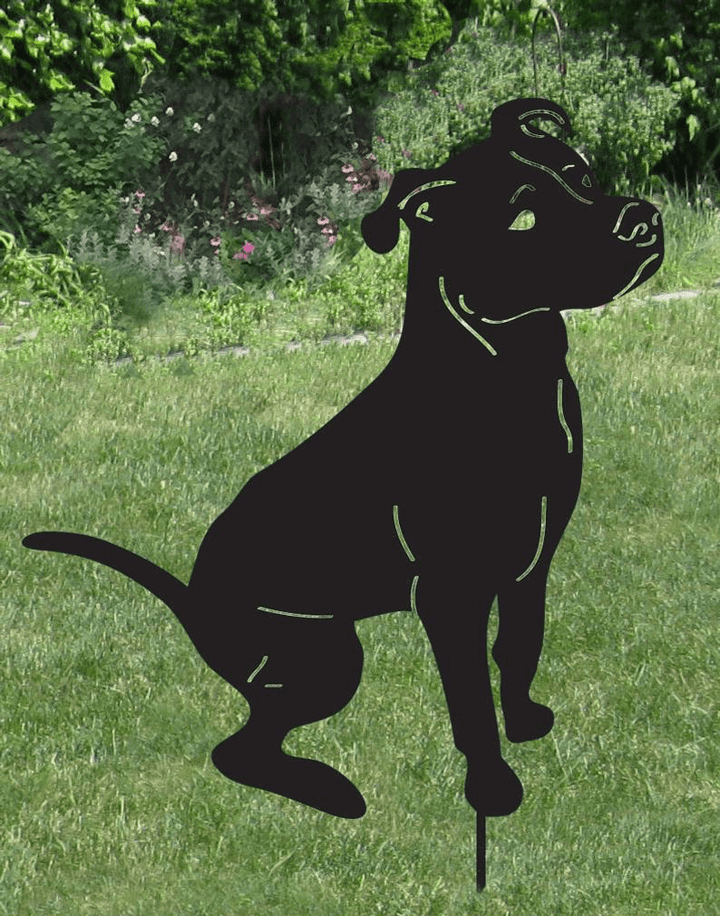 Pit Bull Garden Statue or Wall Art