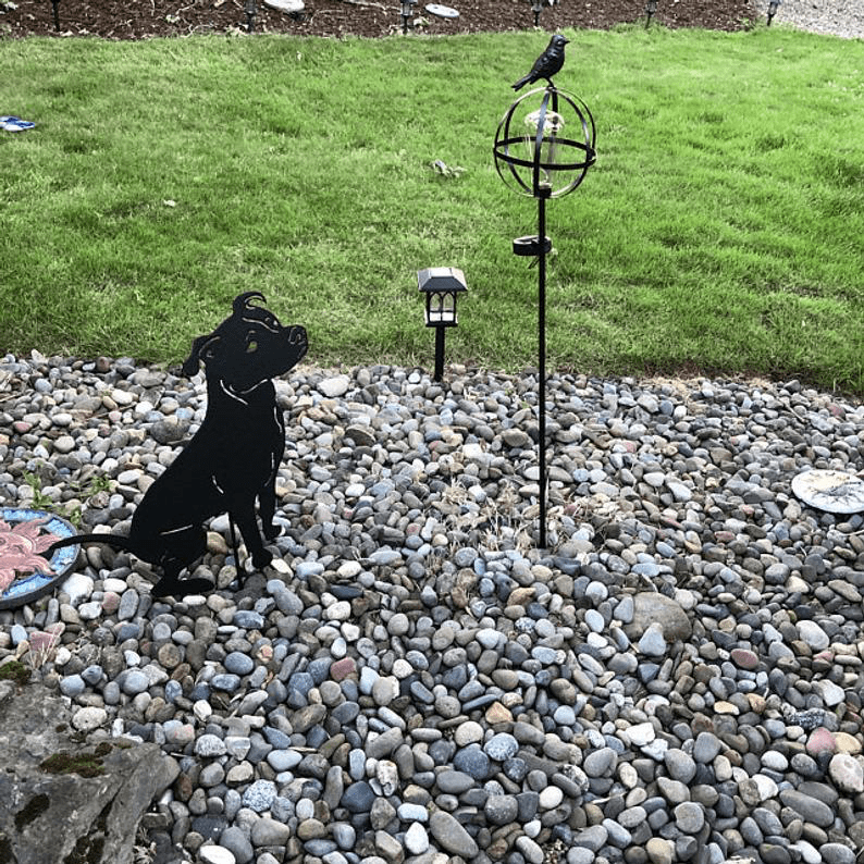 Pit Bull Garden Statue or Wall Art