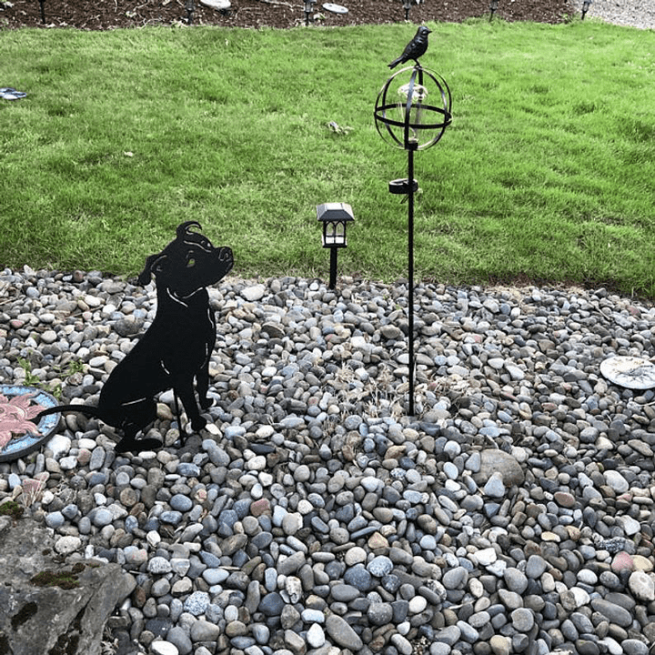 Pit Bull Garden Statue or Wall Art