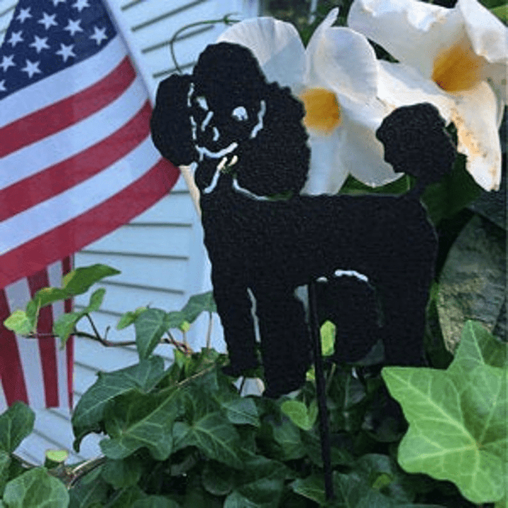 Poodle Plant Stake / Dog Memorial