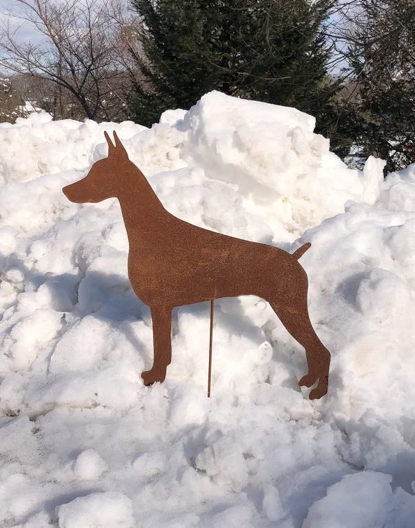 Doberman Pinscher Garden Stake or Wall Hanging (Style 1)