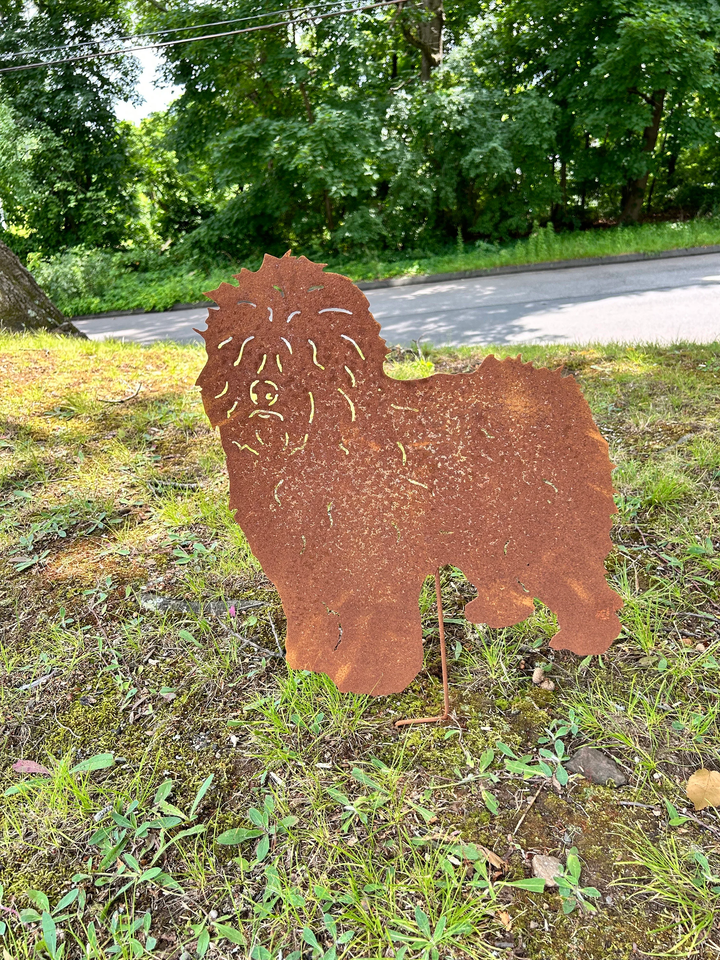 Old English Sheepdog Garden Stake or Wall Hanging (2)
