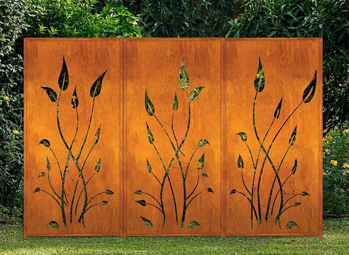 Outdoor Privacy Screens or Outdoor Metal Wall Art (46" Inch)