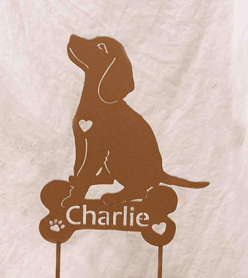 Beagle Garden Stake or Wall Hanging (Sit)