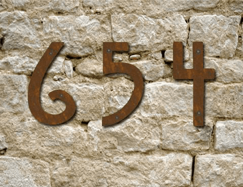 Mission Style House Number or Letter (Set of 1)