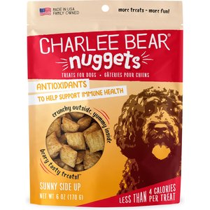 Charlee Bear Nuggets Skin &amp; Coat Sunny Side Dog Treats (8oz)