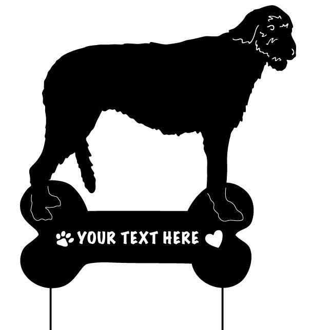Irish Wolfhound Garden Stake or Wall Hanging