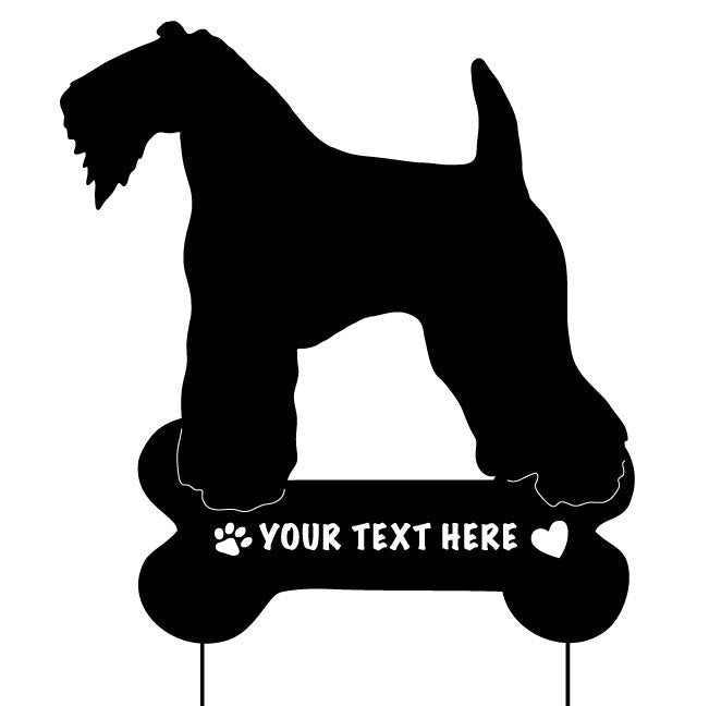 Kerry Blue Terrier Memorial or Dog Wall Art