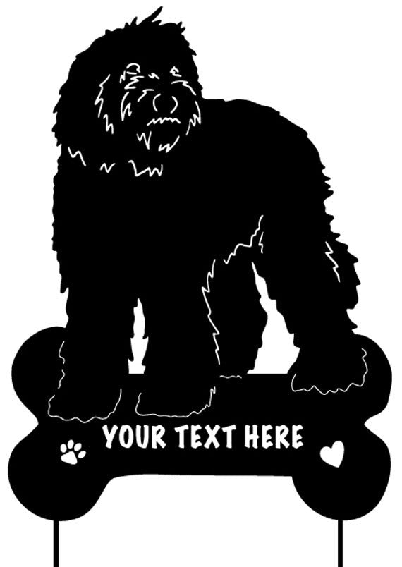 Labradoodle Garden Stake or Wall Hanging (Style 1)