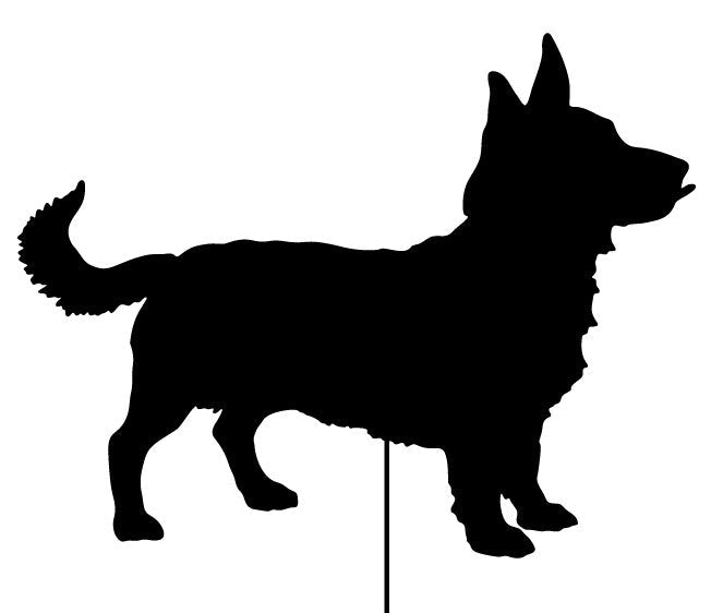 Lancashire Heeler Garden Stake or Wall Hanging