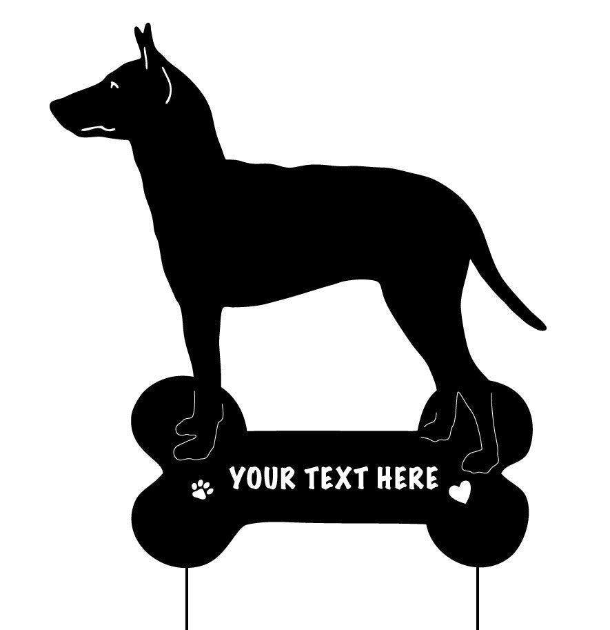 Manchester Terrier Garden Stake or Wall Hanging