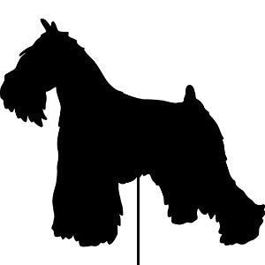 Miniature Schnauzer Garden Stake or Wall Art