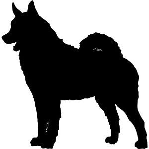 Norwegian Elkhound Garden Stake or Wall Hanging
