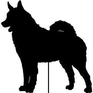 Norwegian Elkhound Garden Stake or Wall Hanging