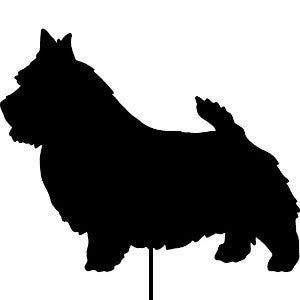 Norwich Terrier Garden Stake or Wall Hanging