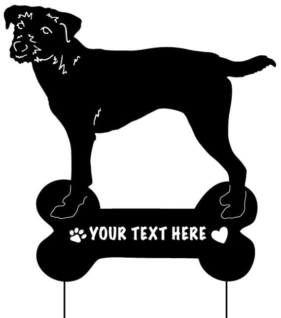 Parson Jack Russell Terrier Garden Stake or Wall Hanging (Style 1)