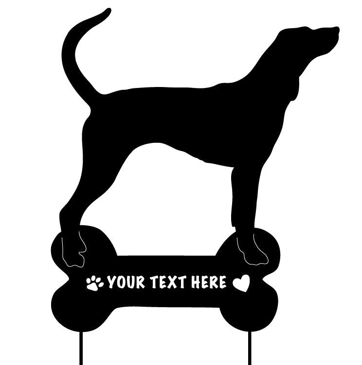 Red Tick Dog Garden Stake or Wall Hanging
