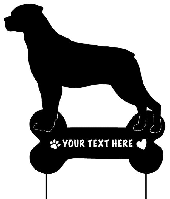 Rottweiler Memorial or Dog Wall Art