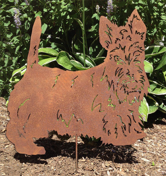 Scottish Terrier Garden Stake or Wall Hanging
