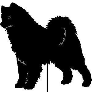 Samoyed Garden Stake or Dog Wall Art