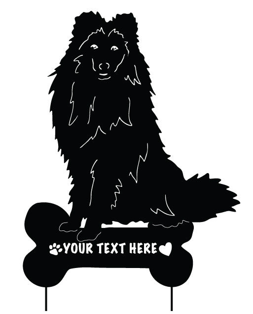 Shetland Sheepdog Garden Stake or Wall Hanging (Style 2)