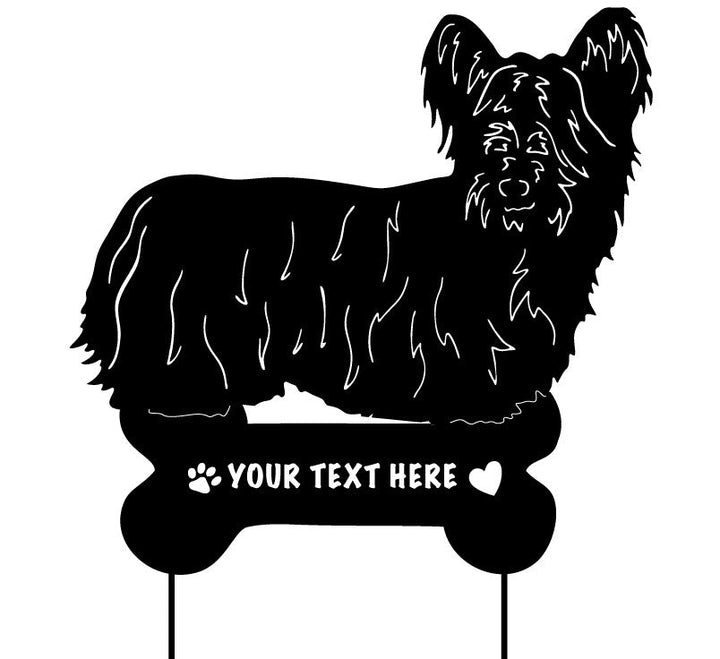Skye Terrier Garden Stake or Wall Hanging
