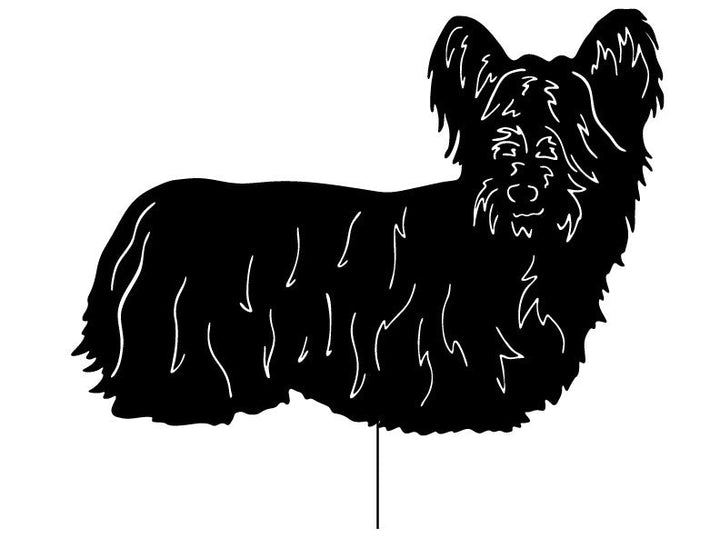 Skye Terrier Garden Stake or Wall Hanging