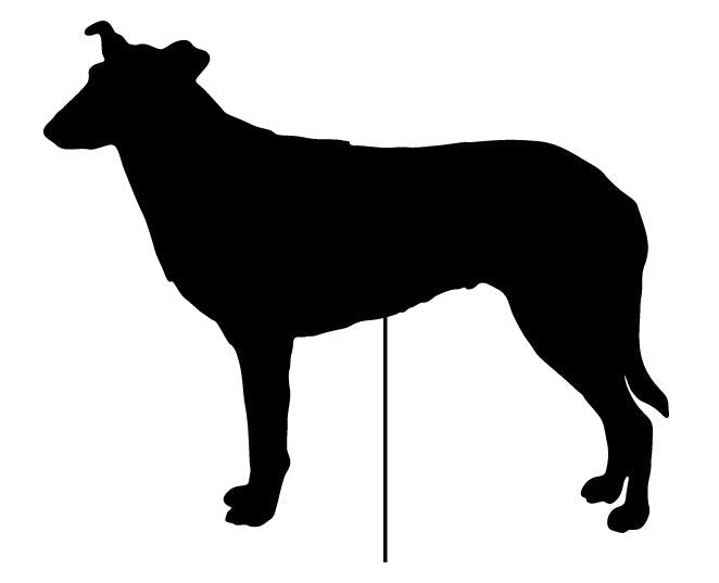 Smooth Collie Garden Stake or Wall Hanging