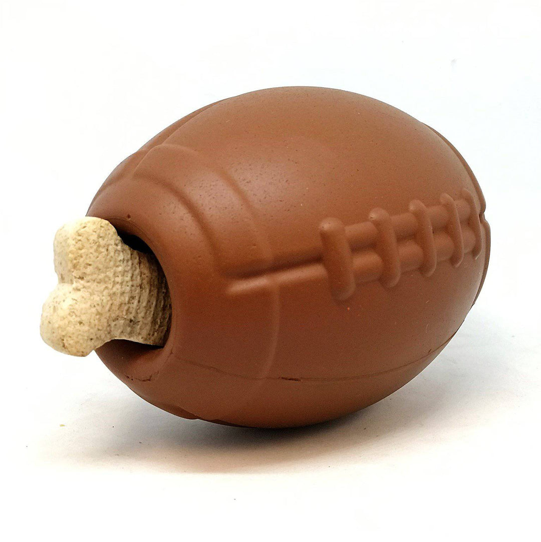 Football Dog Chew Toy &amp; Treat Dispenser - USA Made | SodaPup