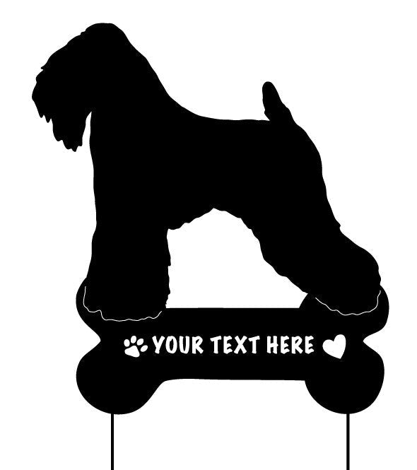 Soft Coated Wheaten Terrier Garden Stake or Wall Hanging