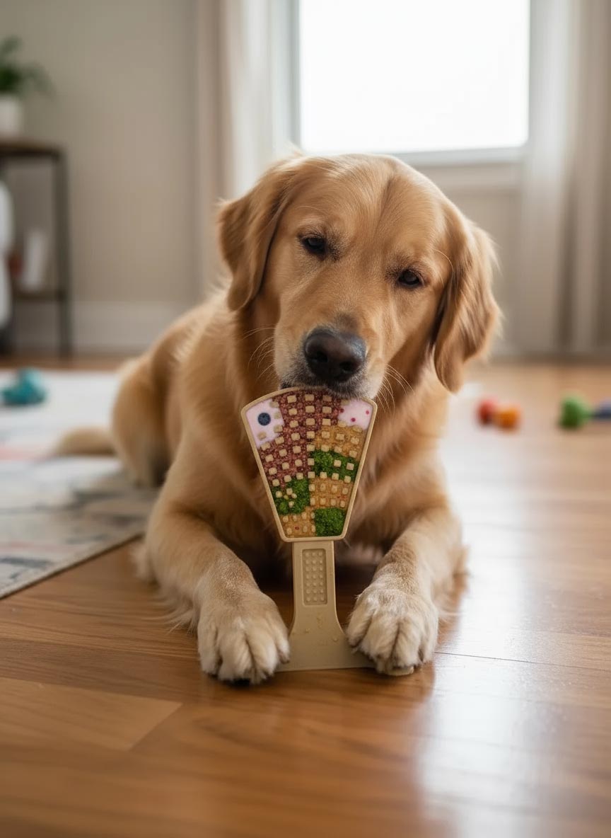 Waffle Tower Nylon Chew &amp; Enrichment Toy | 2-in-1 for Aggressive Chewers | SodaPup