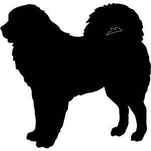 Tibetan Mastiff Garden Stake or Wall Hanging
