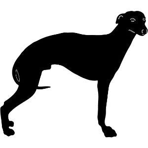 Whippet Garden Stake or Wall Hanging